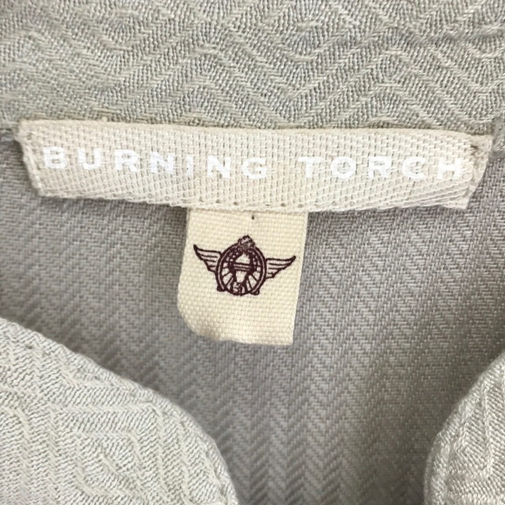 Burning Torch Embroidered Long sleeve tunic dress - Picture 2 of 8